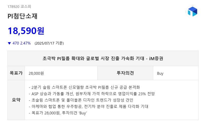 갤럭시, 아이폰 업은 'PI첨단소재'...초대기업 수주 발생 시그널, 'AI'가 답 준다.