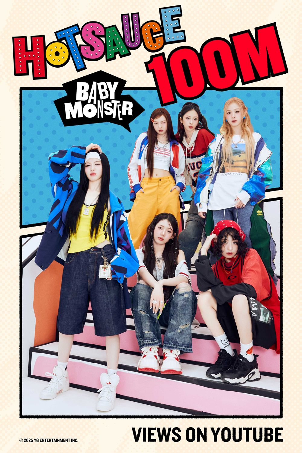 베이비몬스터, 'HOT SAUCE' 뮤직비디오 1억 뷰 돌파…팀 통산 11번째 억대 뷰