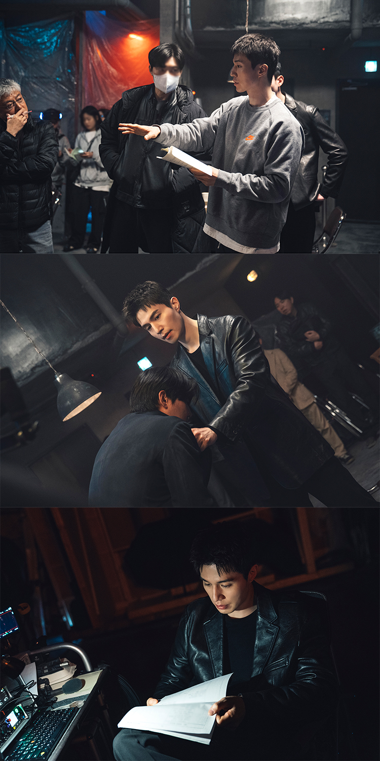 ‘착한 사나이’ 이동욱, 액션 촬영 뒷모습 포착…강렬한 비주얼→진지한 표정