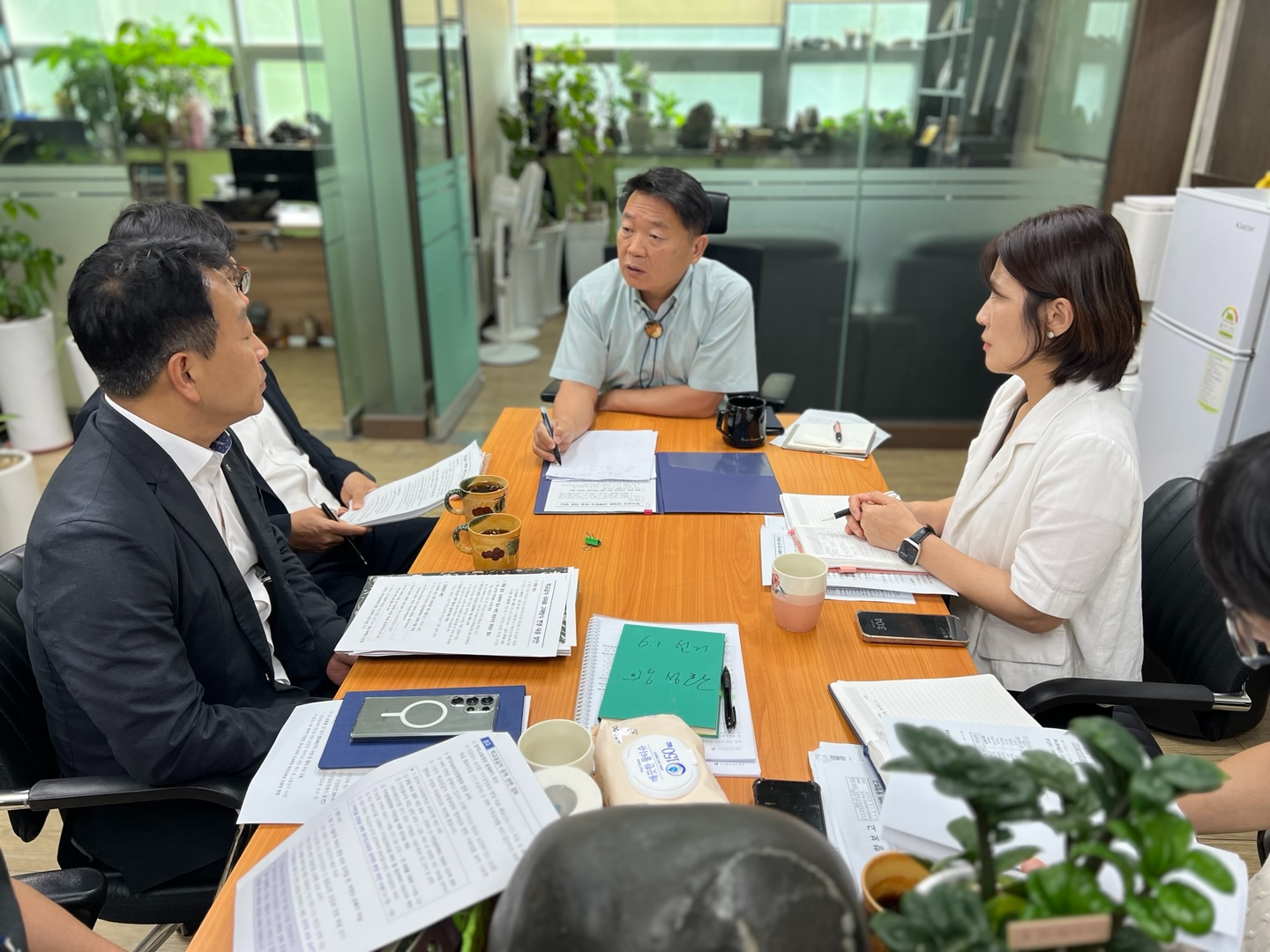 경기도농수산진흥원 관계자와 간담회