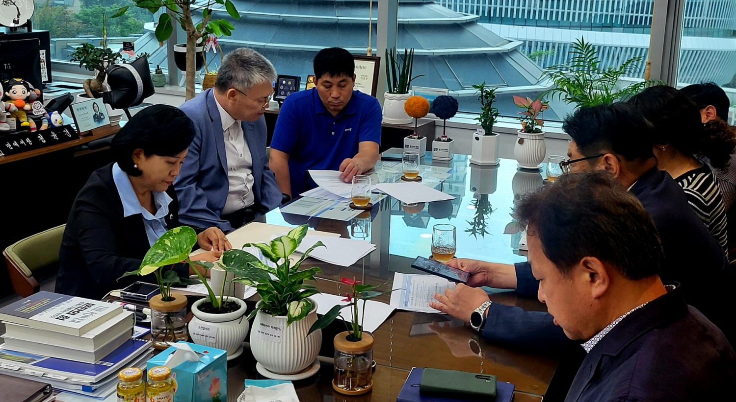 정윤경 경기도의회 부의장, 장애인정보화협회와 간담회