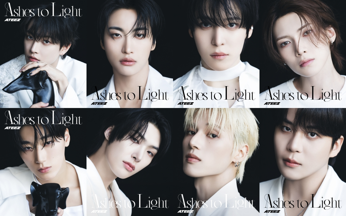 에이티즈, 日 정규 2집 타이틀곡은 ‘Ash’…단체+개인 포토 공개