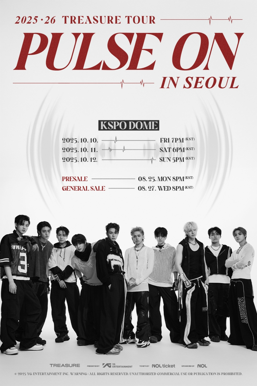 트레저, 서울 KSPO DOME서 ‘PULSE ON’ 투어 대장정 신호탄…'럭키시트' 특별 오픈 예고