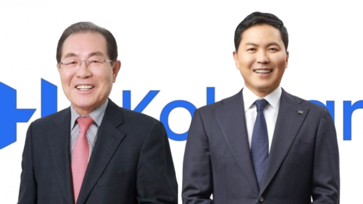 윤동한 콜마그룹 회장과 윤상현 콜마홀딩스 부회장