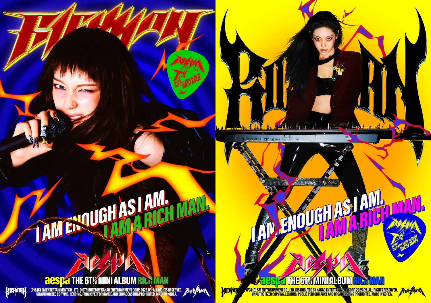 에스파, ‘보컬&드럼’ 카리나 X ‘신디사이저’ 닝닝 미니 6집 티저 이미지 공개