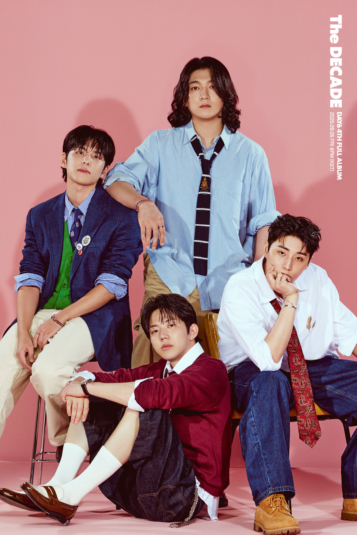 DAY6, 정규 4집 ’The DECADE‘ 두 번째 단체 이미지 공개…빛나는 케미스트리