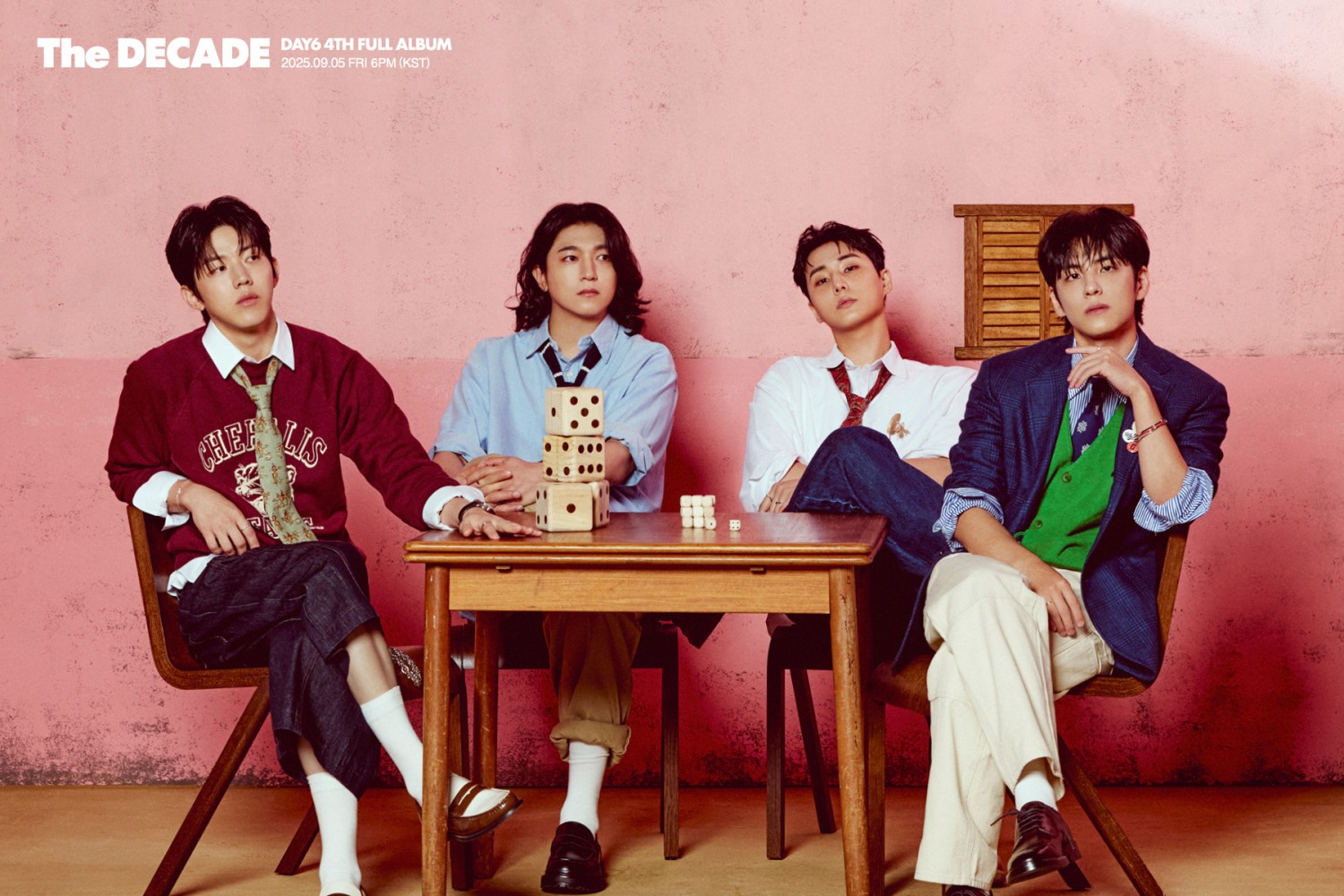 DAY6, 정규 4집 ’The DECADE‘ 두 번째 단체 이미지 공개…빛나는 케미스트리