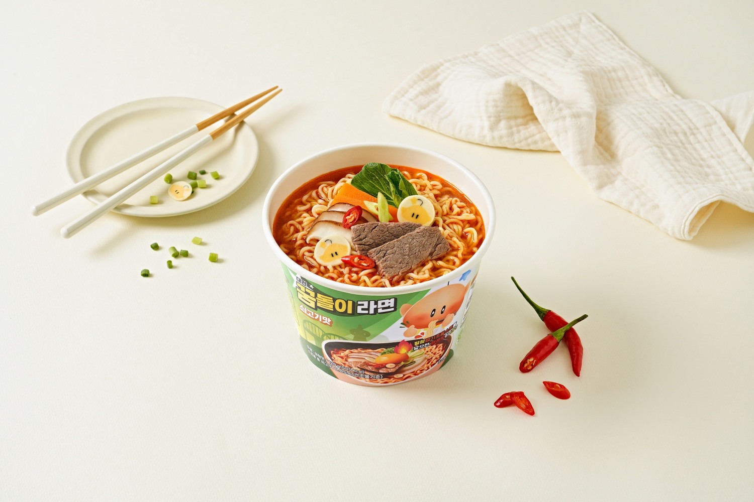 대전시, "대전의 맛을 한 컵에" 꿈돌이 컵라면 출시