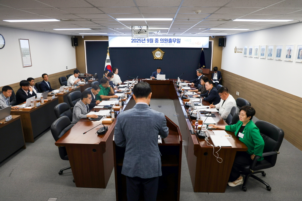 당진시의회 9월 중 의원출무일 (당진시의회 제공)