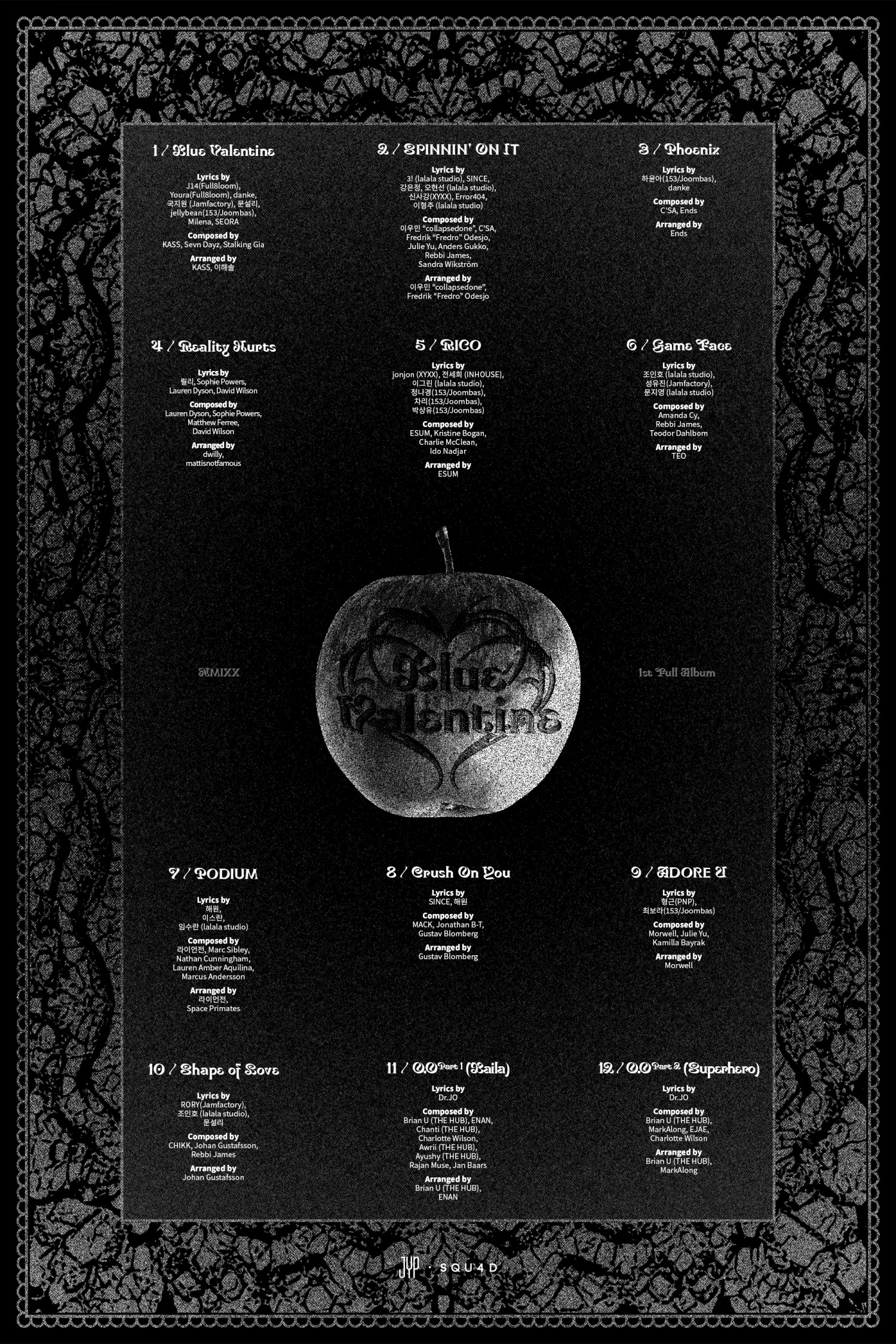 NMIXX, 첫 정규 앨범 트랙리스트 오픈…타이틀곡은 'Blue Valentine'