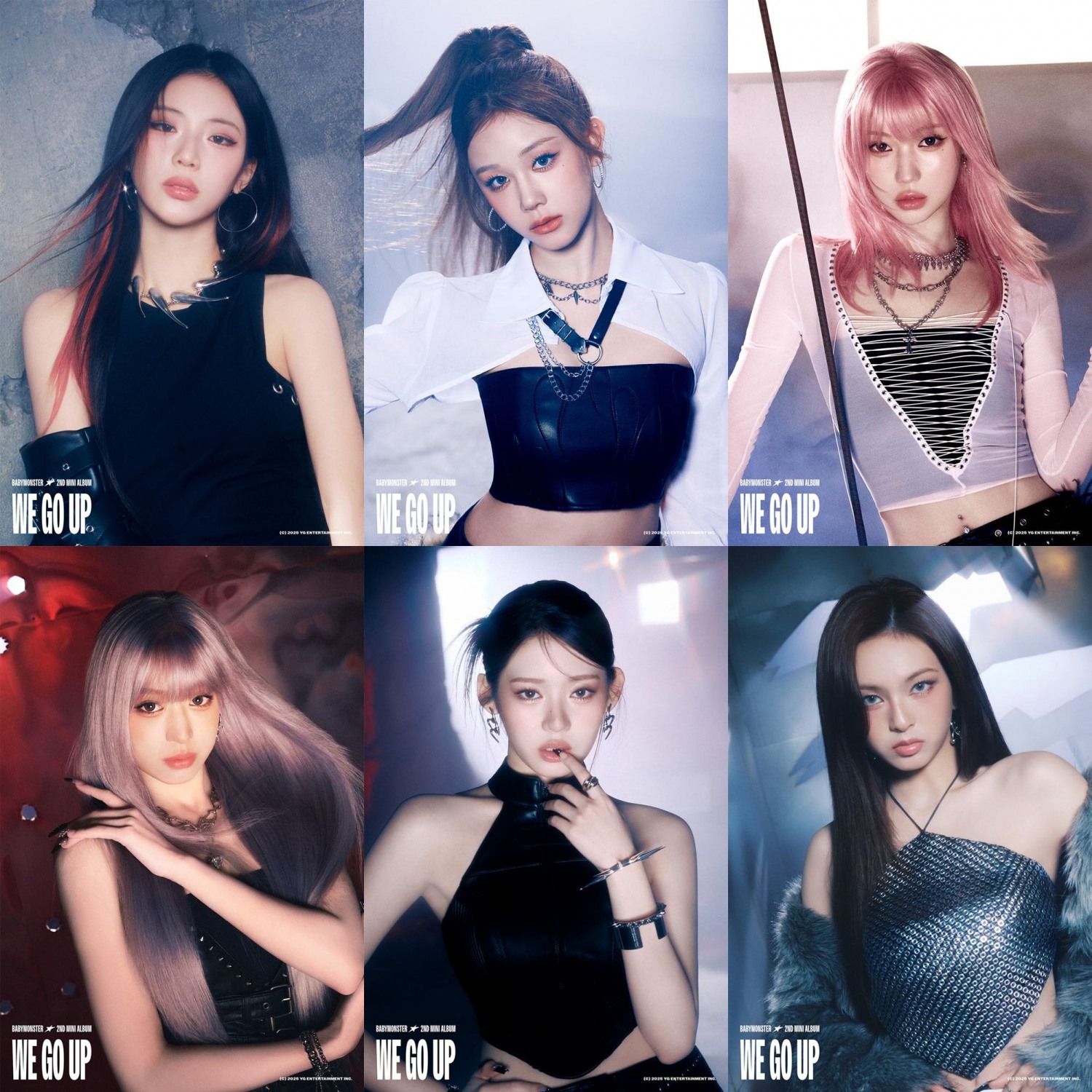 베이비몬스터, 미니 2집 ‘WE GO UP’ 비주얼 최초 공개…과감한 스타일링 속 짙은 카리스마 ‘기대’