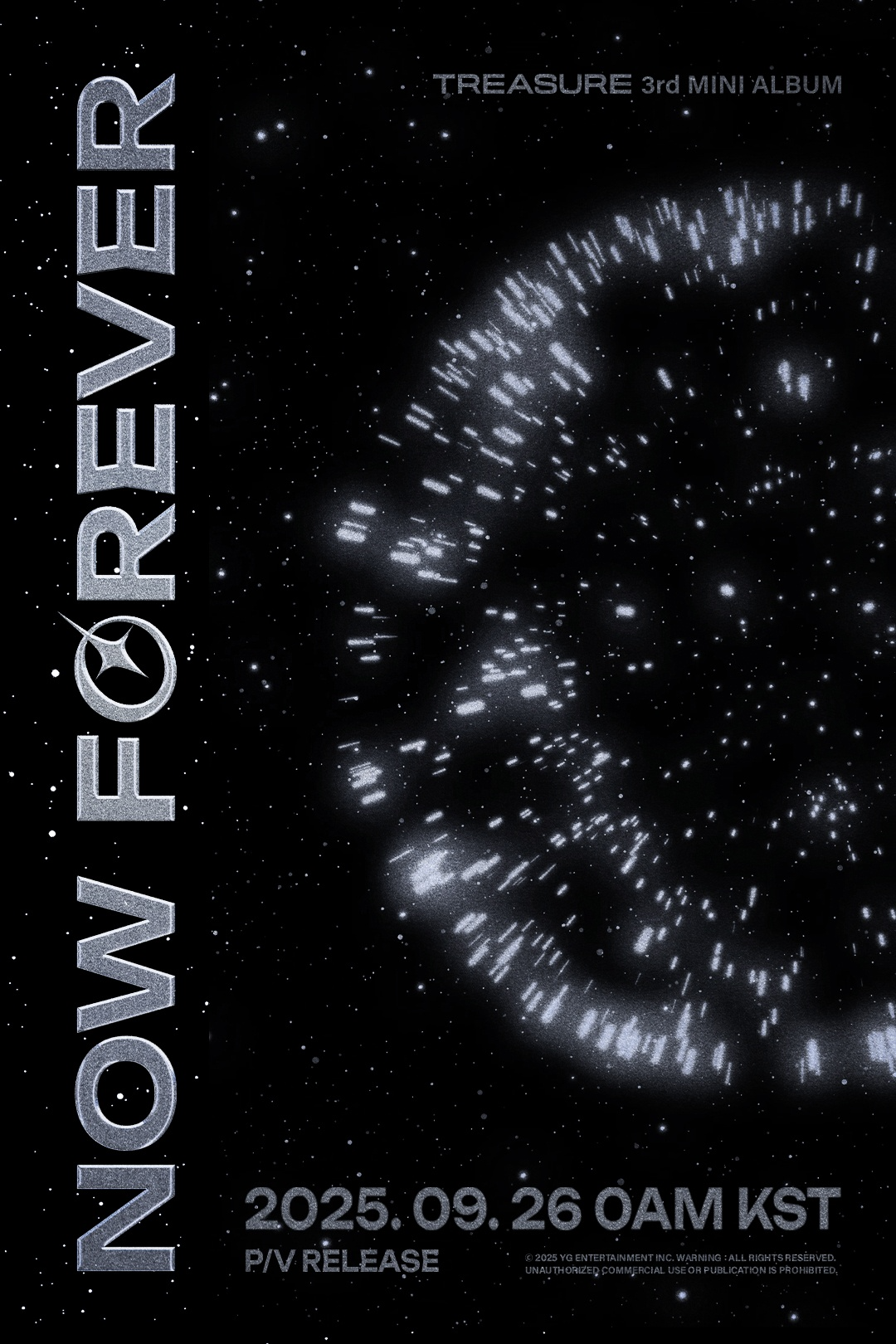 트레저, 미니 3집 수록곡 'NOW FOREVER' 퍼포먼스 비디오 공개…신비+몽환 감성 터트리는 티저 포스터 눈길