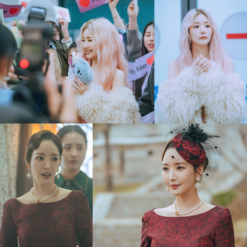 ‘컨피던스맨 KR’ 박민영, 핑크머리 톱스타 VS 경성시대 오마담 극과 극 모먼트