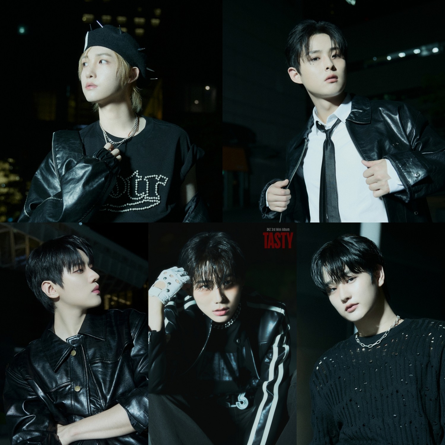 DKZ, 미니 3집 'TASTY' 콘셉트 포토 추가 공개…'시크+치명' 올블랙 스타일링