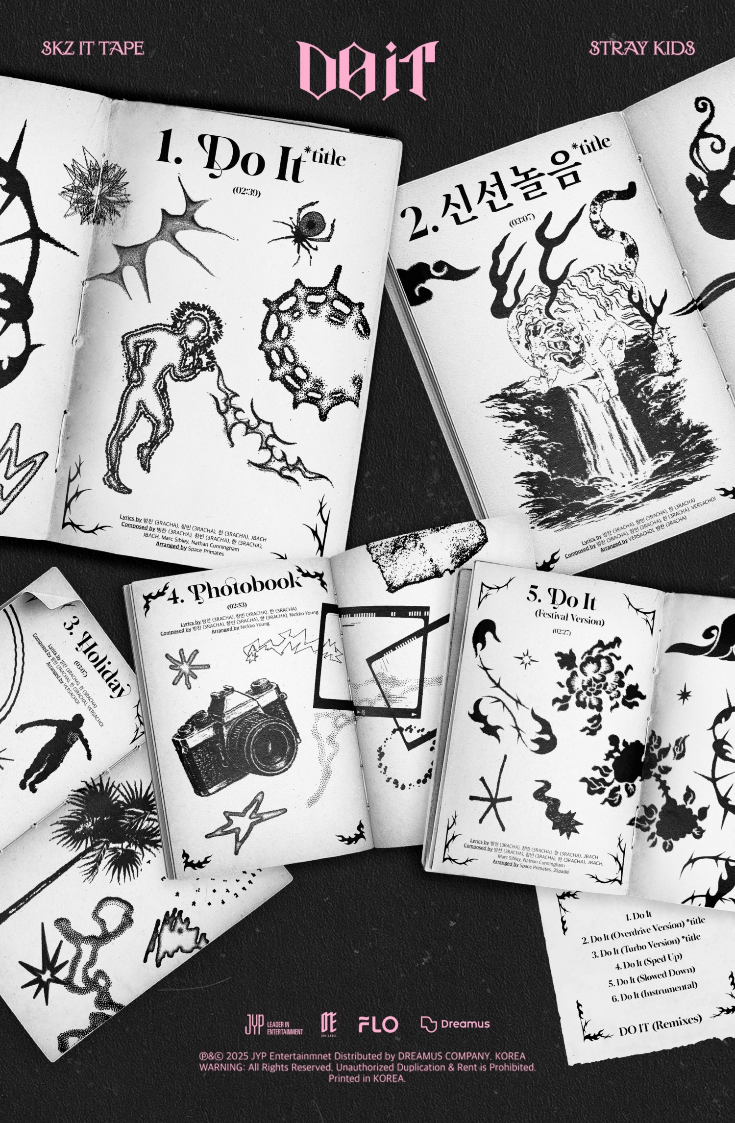 스트레이 키즈, 신보 SKZ IT TAPE ‘DO IT’ 트랙리스트 공개…더블 타이틀곡으로 초고속 컴백