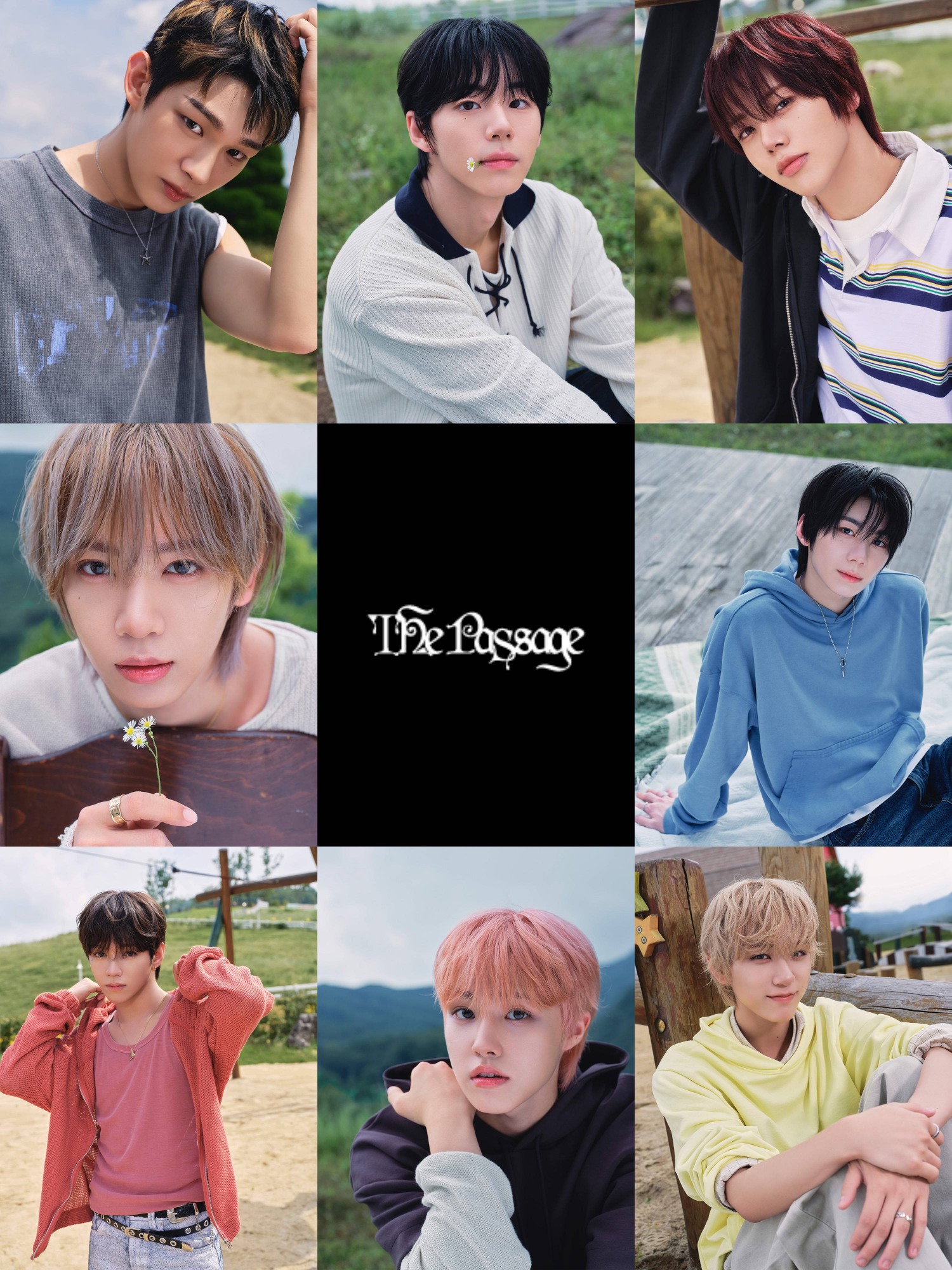 아홉(AHOF), 미니 2집 'The Passage' 두 번째 콘셉트 포토 공개⋯자유 만끽하는 러프 청춘