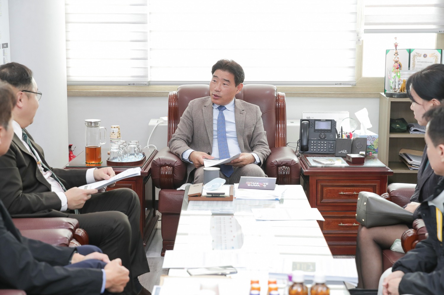 김운남 고양시의회 의장,고양산업진흥원 간담회