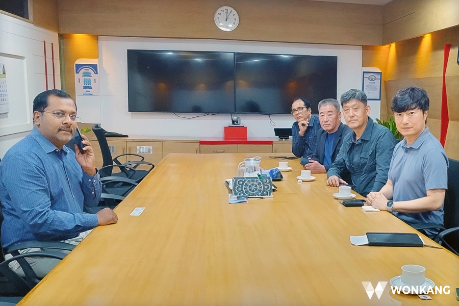 인도 현지 대형 건설업체 A사와 미팅. 제공=㈜원강