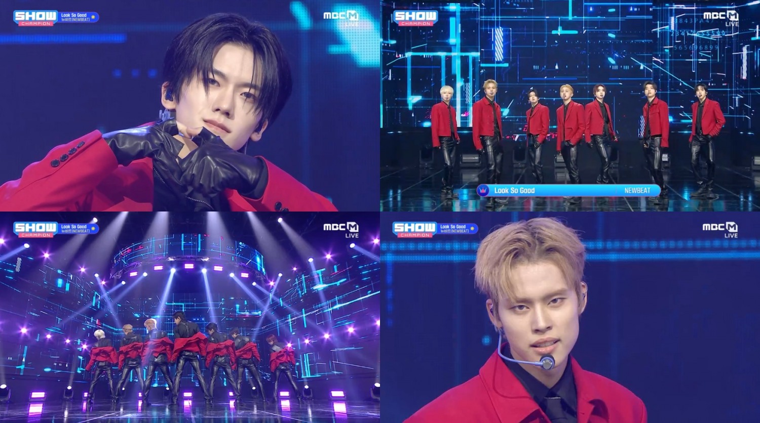 '쇼! 챔피언' 뉴비트, 강렬한 레드 착장 'Look So Good’…치명 퍼포먼스 선사