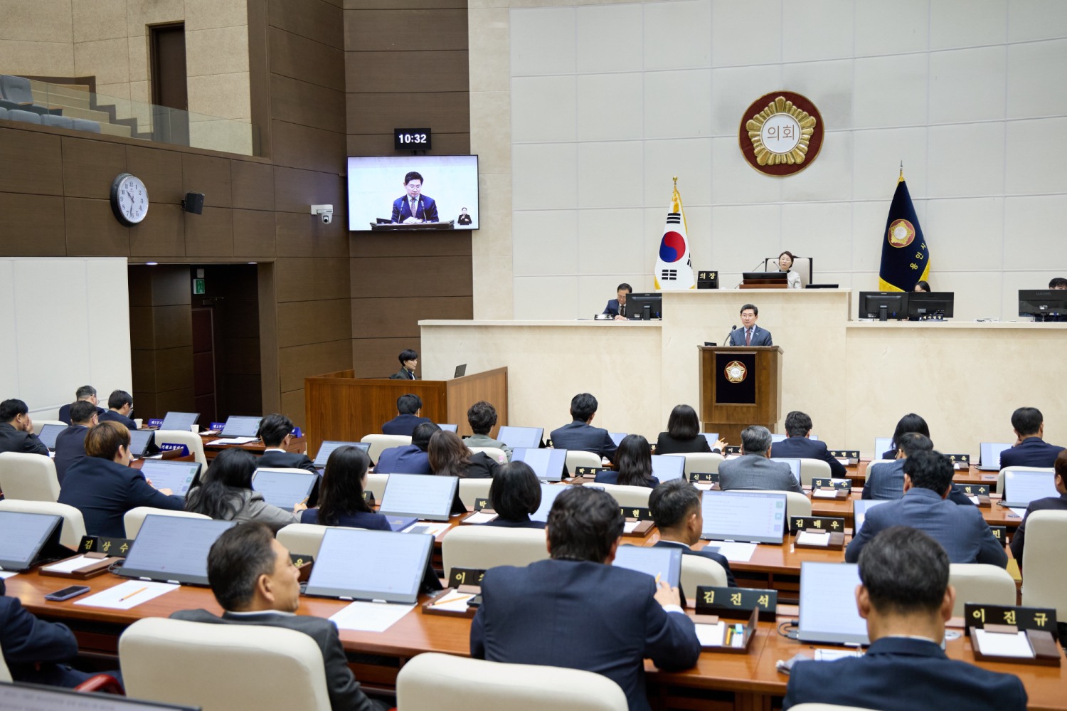 이상일 용인특례시장,용인특례시의회 제297회 본회의'에서 시정연설