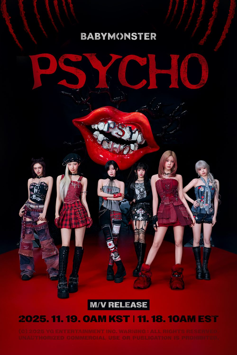 베이비몬스터, ‘PSYCHO’ 뮤직비디오 전격 공개…미스터리 무드로 펼쳐낸 매혹적 아우라