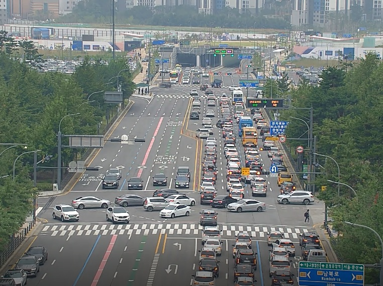 산내공원 교차로 등 3개소에 대해 신호체계 개선