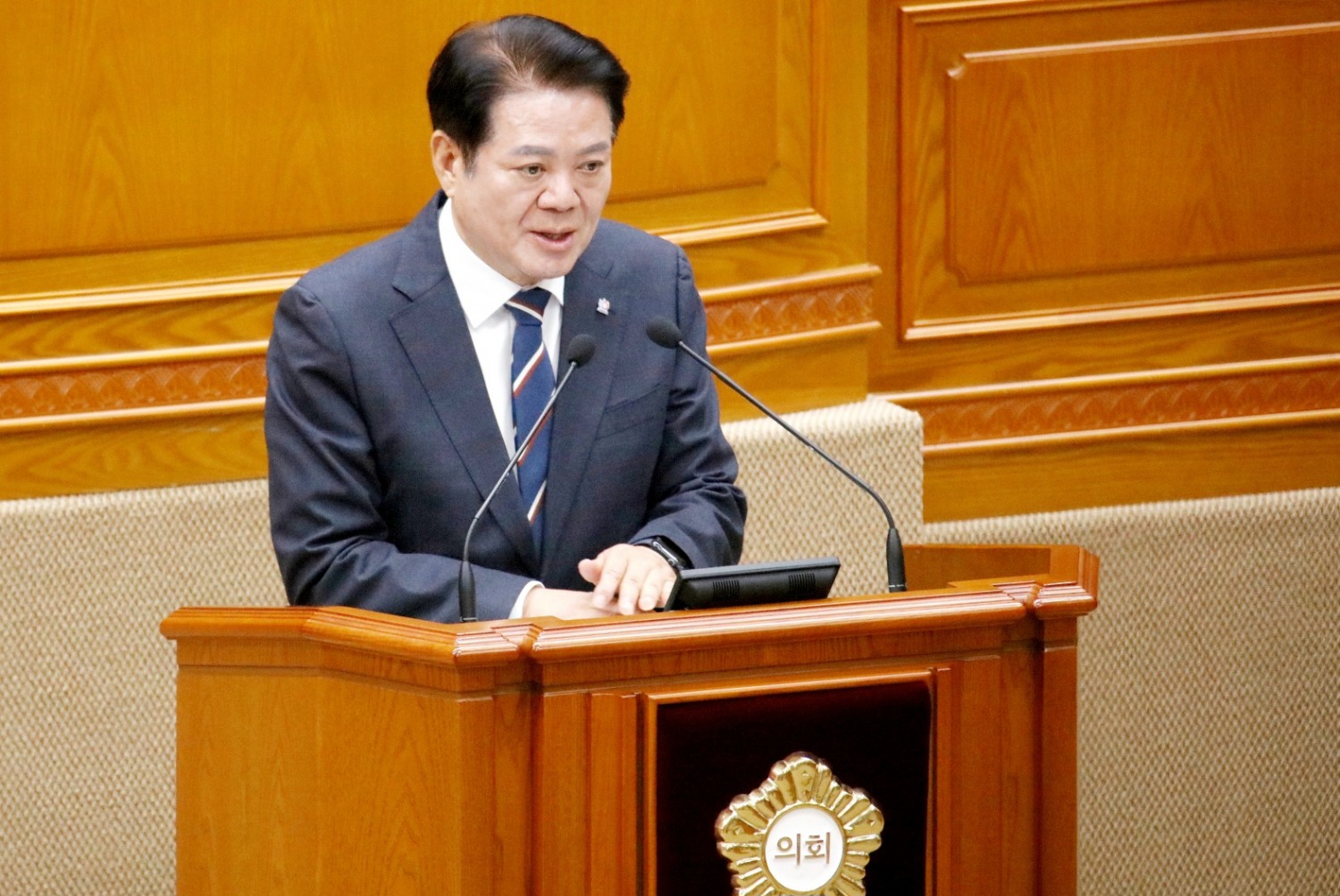 최대호 시장,제307회 안양시의회 제2차 정례회 시정연설