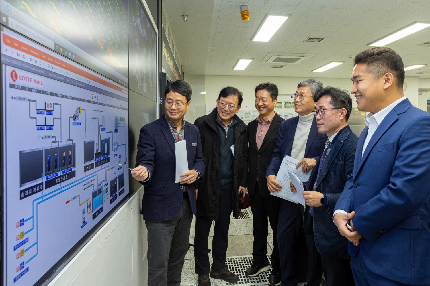 롯데프리미엄아울렛 의왕점’의 물 재이용시설을 현장 방문