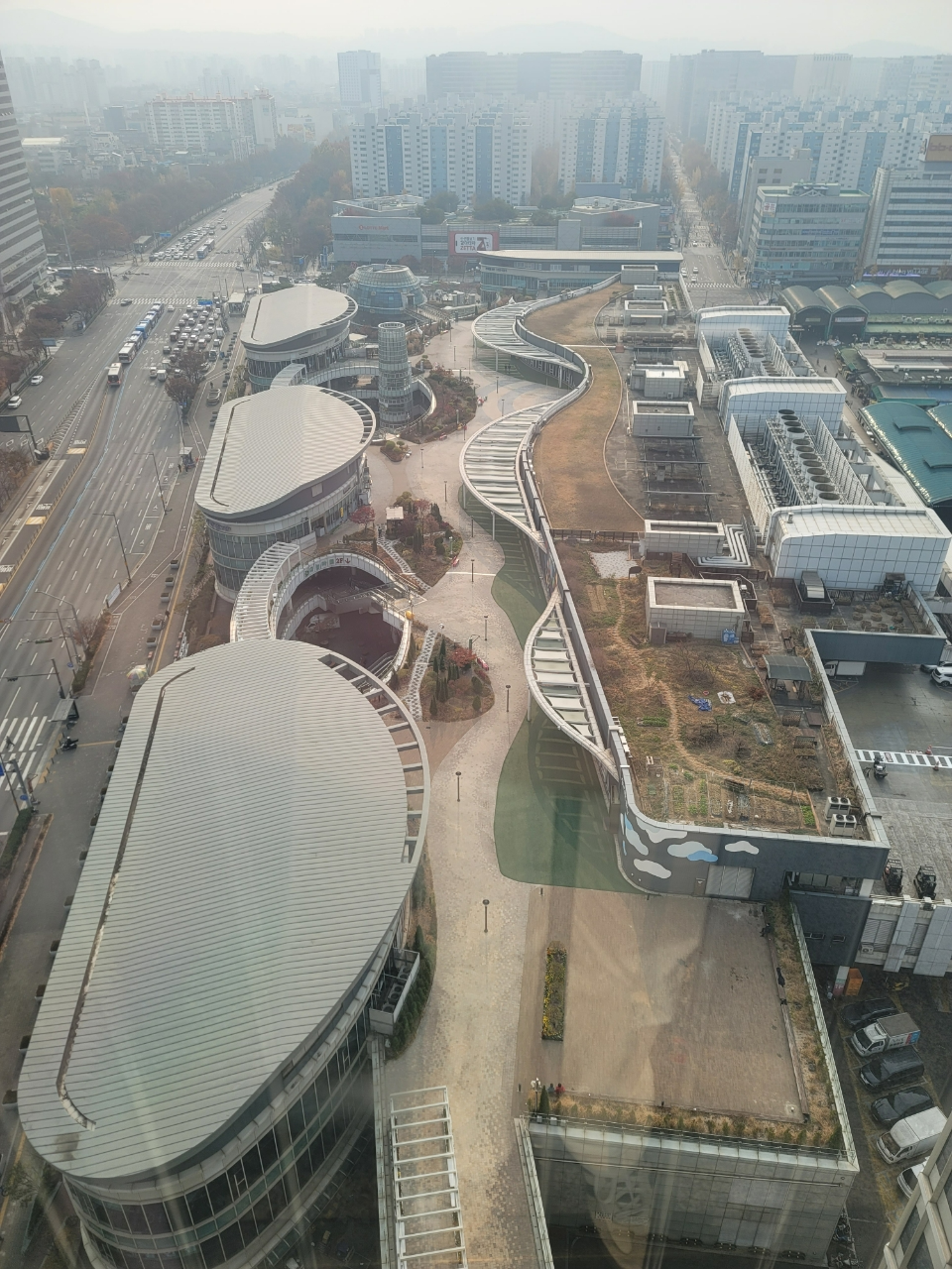 서울시농수산식품공사 가락몰 하늘공원 전경