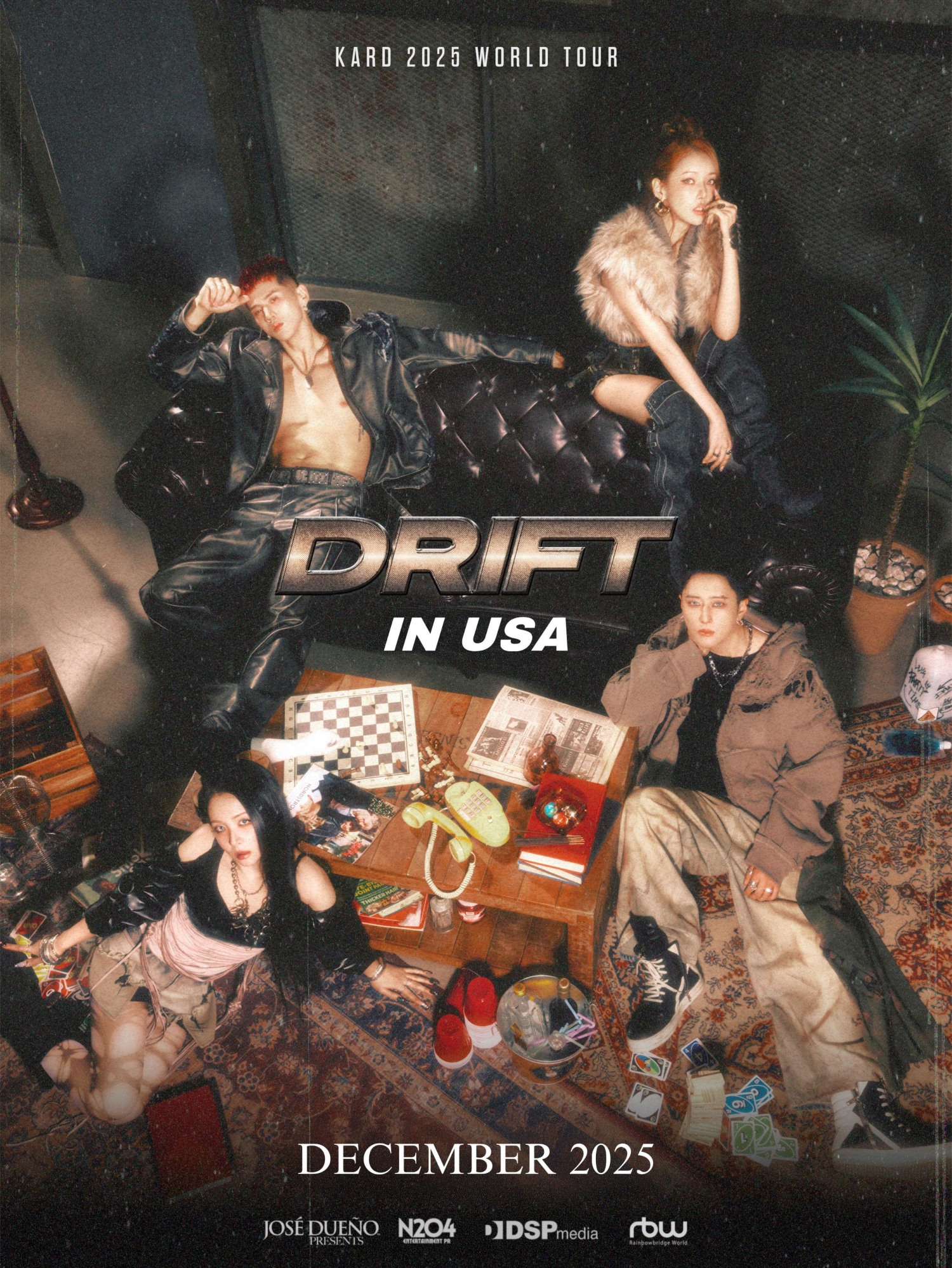 카드(KARD), 오늘(10일) LA서 미주 투어 'DRIFT' 포문…글로벌 질주 시작