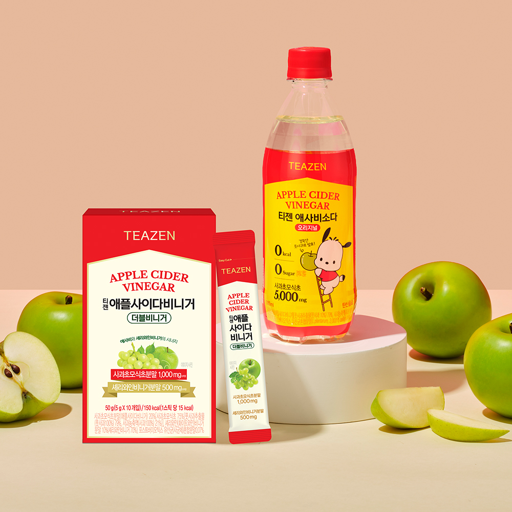 티젠, 셰리와인 비니거 더한 '애사비 더블비니거'와 RTD '애사비소다' 출시