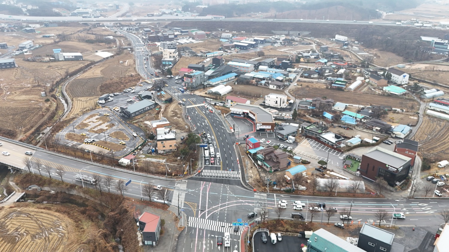 처인구 포곡읍 마성리와 영문리 잇는 연결도로 확장 개통 (용인특례시 제공)