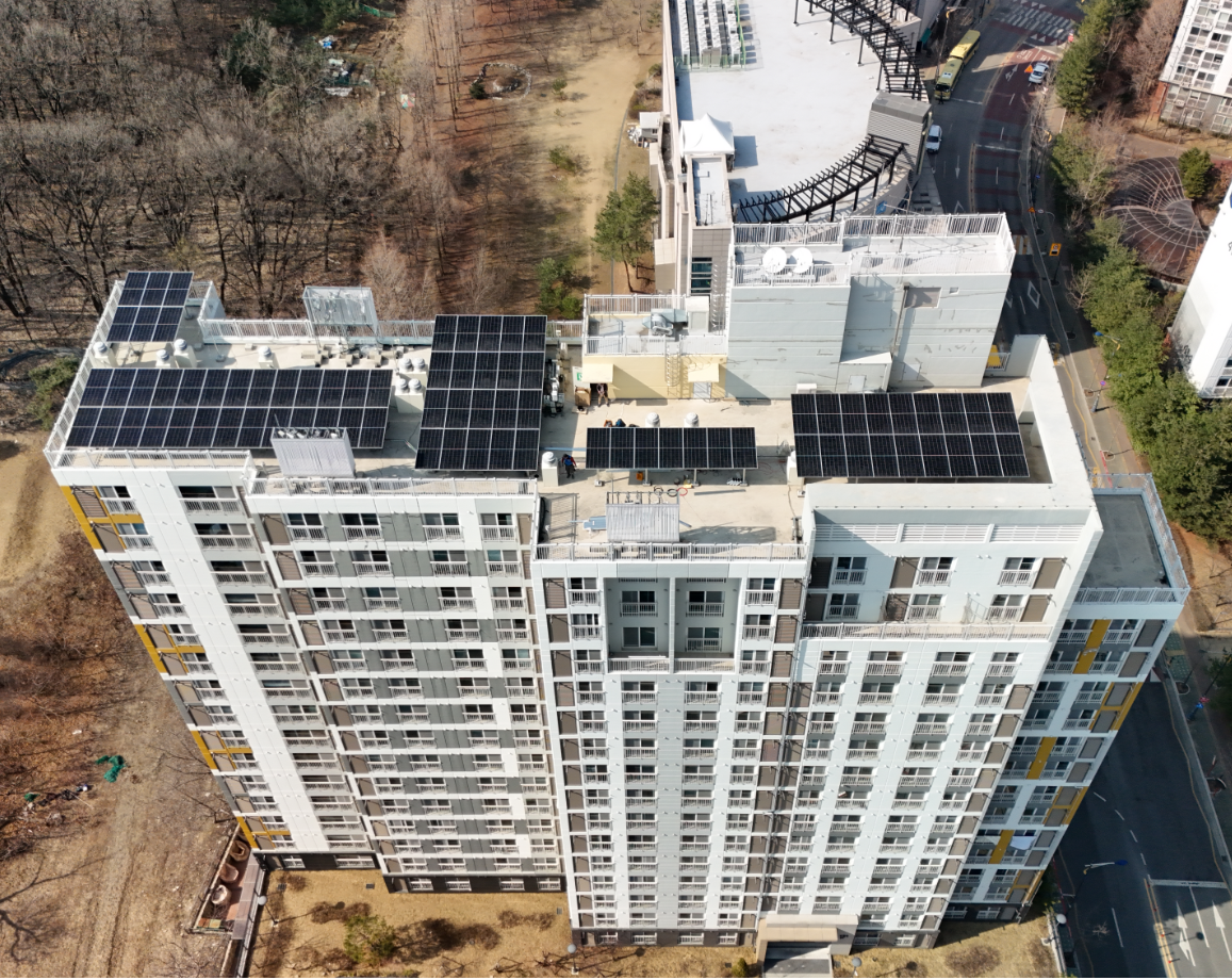 하남덕풍 임대주택 태양광 설비 (GH 제공)