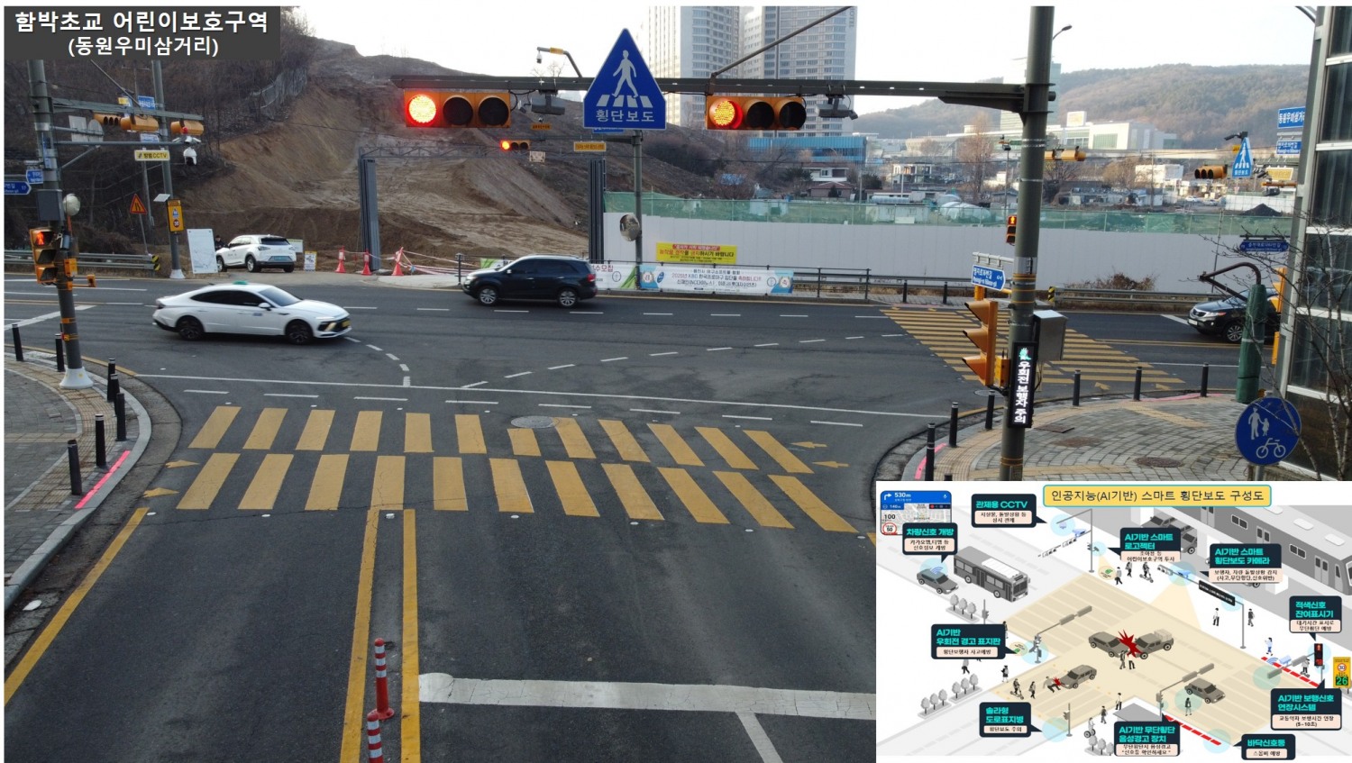 스마트 횡단보도 시스템 (용인특례시 제공)