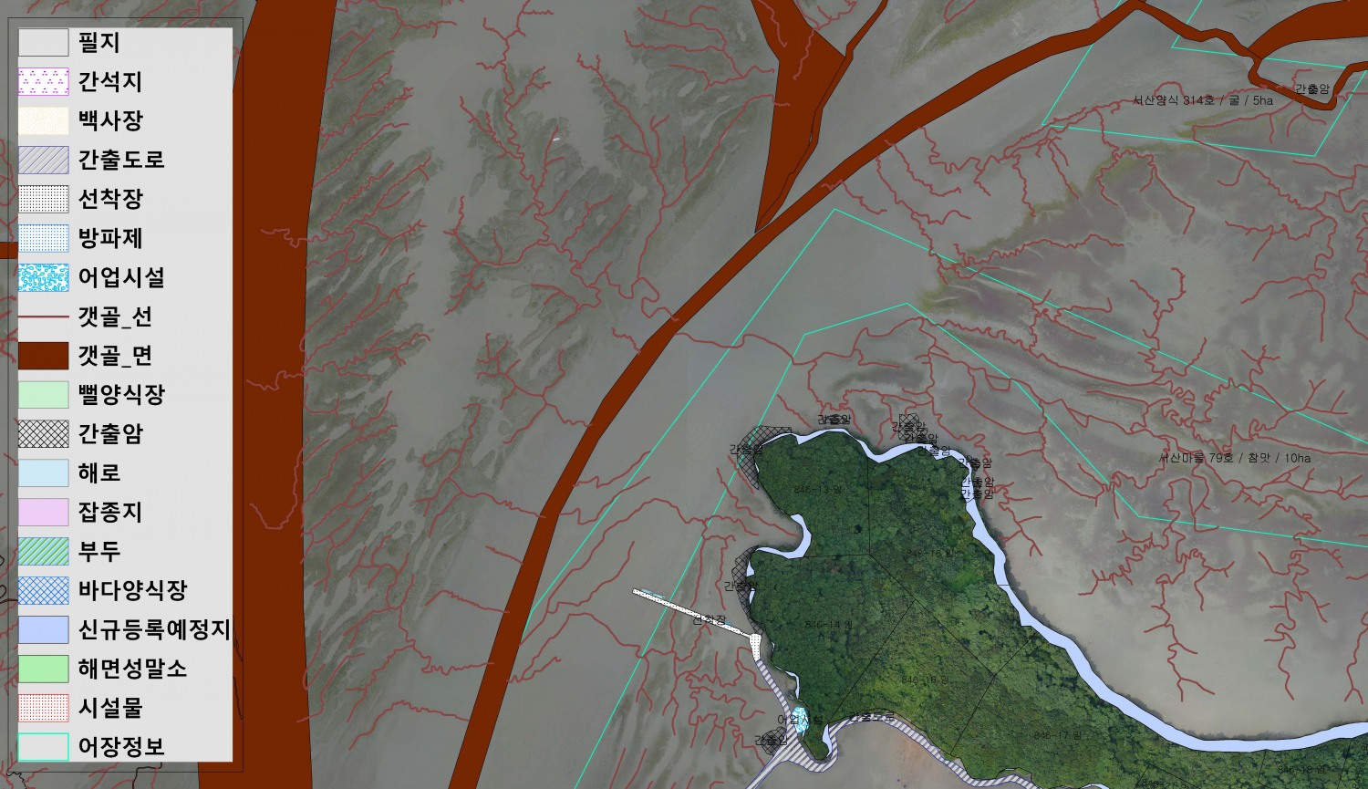 가로림만 갯벌지도 (충남도 제공)