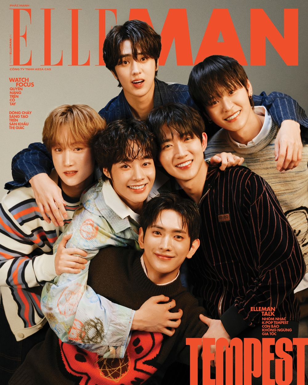 템페스트, 베트남 매거진 커버 장식…6인 6색 에너지+극강 비주얼