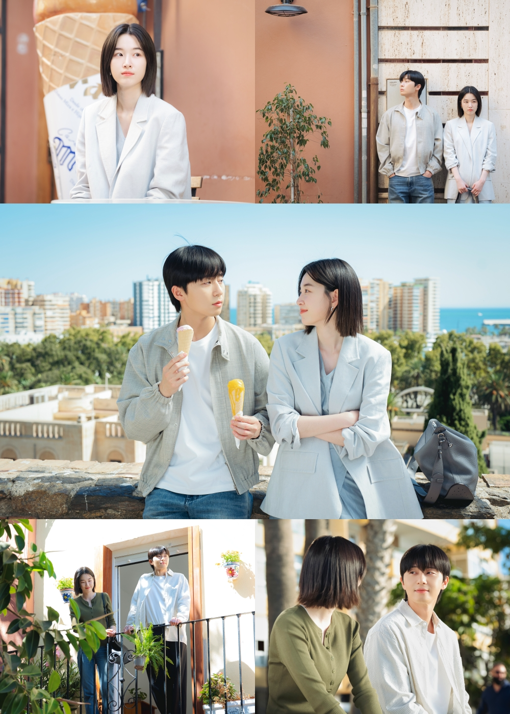 ‘경도를 기다리며’ 박서준X원지안, 화제의 ‘경지’ 커플 스페인 데이트 순간 포착