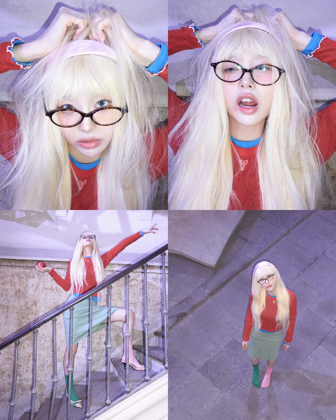 츄, 첫 정규 앨범 ‘XO, My Cyberlove’ 새로운 티저 공개…안경 쓴 금발의 소녀 ‘파격 변신’