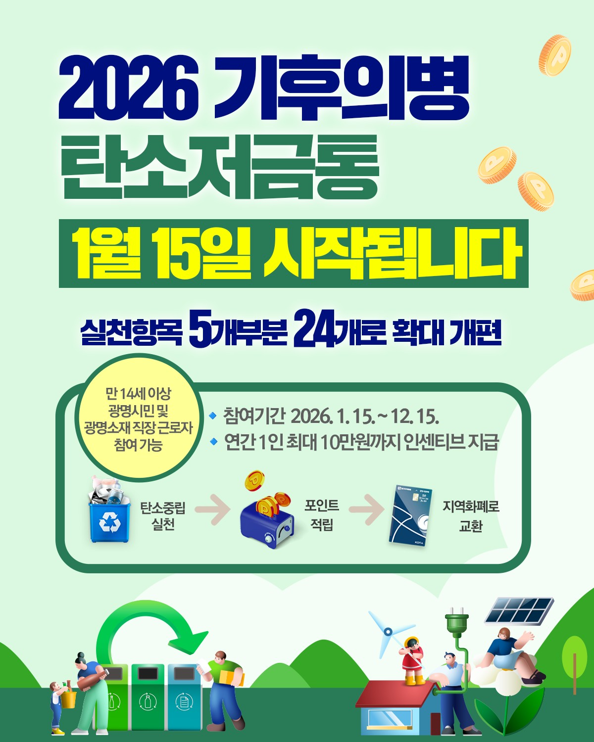 2026년 기후의병 탄소저금통 사업 확대 개편 운영 (광명시 제공)