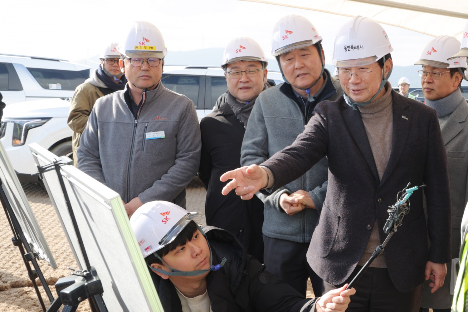 이상일 용인특례시장이 9일 '용인반도체클러스터 일반산업단지' 현장 방문