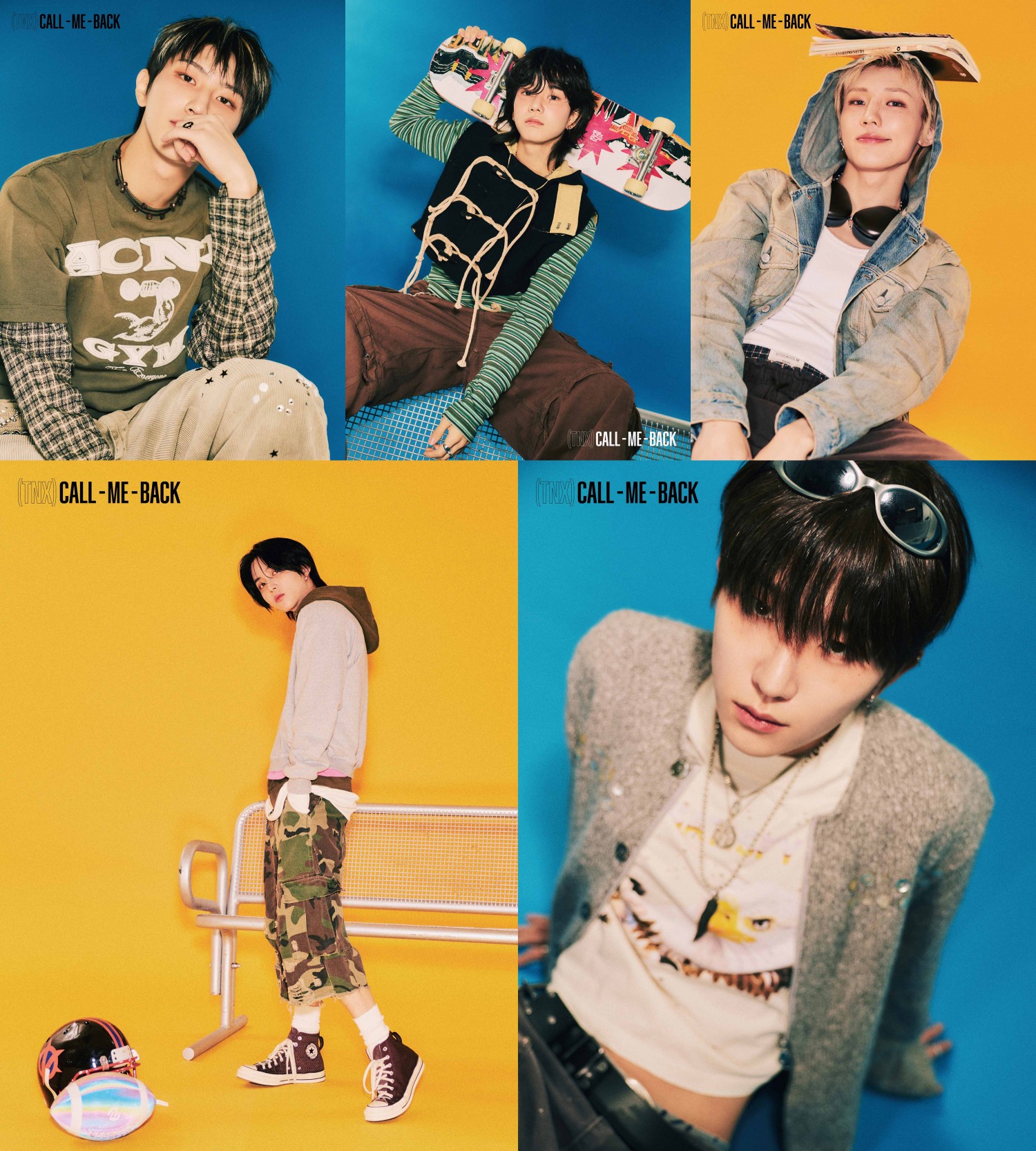 TNX, 새 싱글 ‘CALL ME BACK’ 콘셉트 포토 오픈…5인 5색 소년미