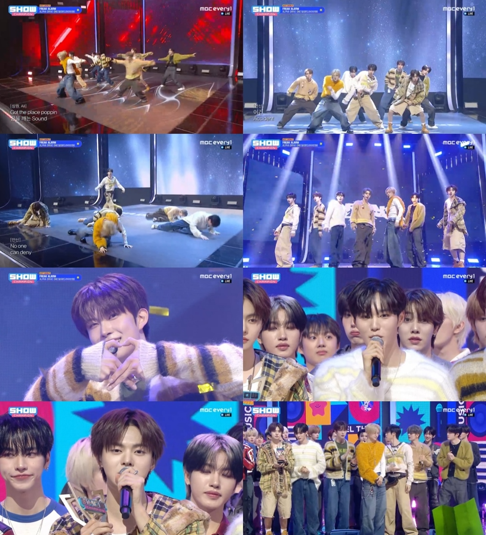 ‘쇼! 챔피언’ 알파드라이브원, 데뷔 첫 1위+오리콘 차트 진입…글로벌 신인 파워 입증