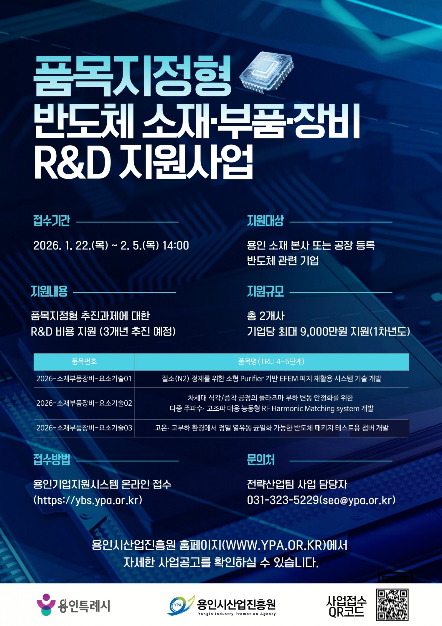 품목지정형 반도체 소재·부품·장비 R&D 지원사업