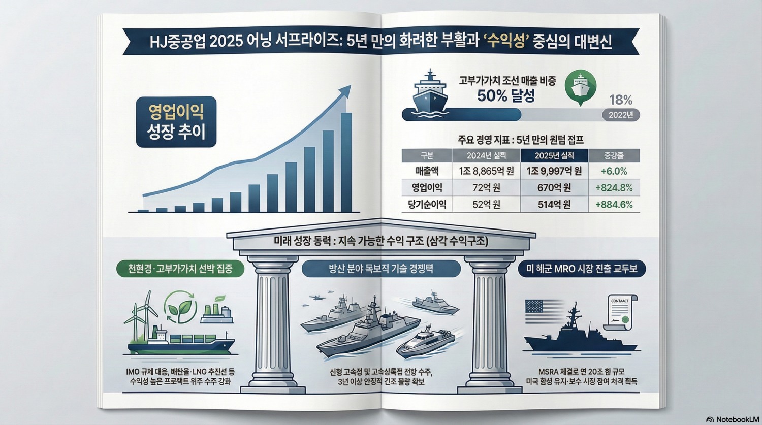 HJ중공업, 5년 만에 영업익 500억 돌파 ... 수익성 개선 비결은