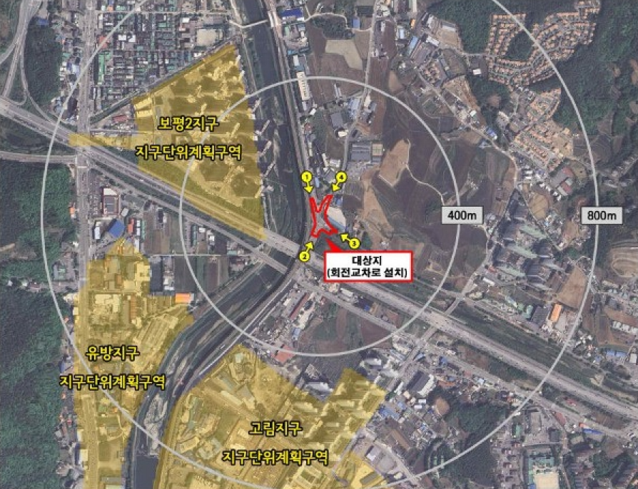 회전교차로 위치도