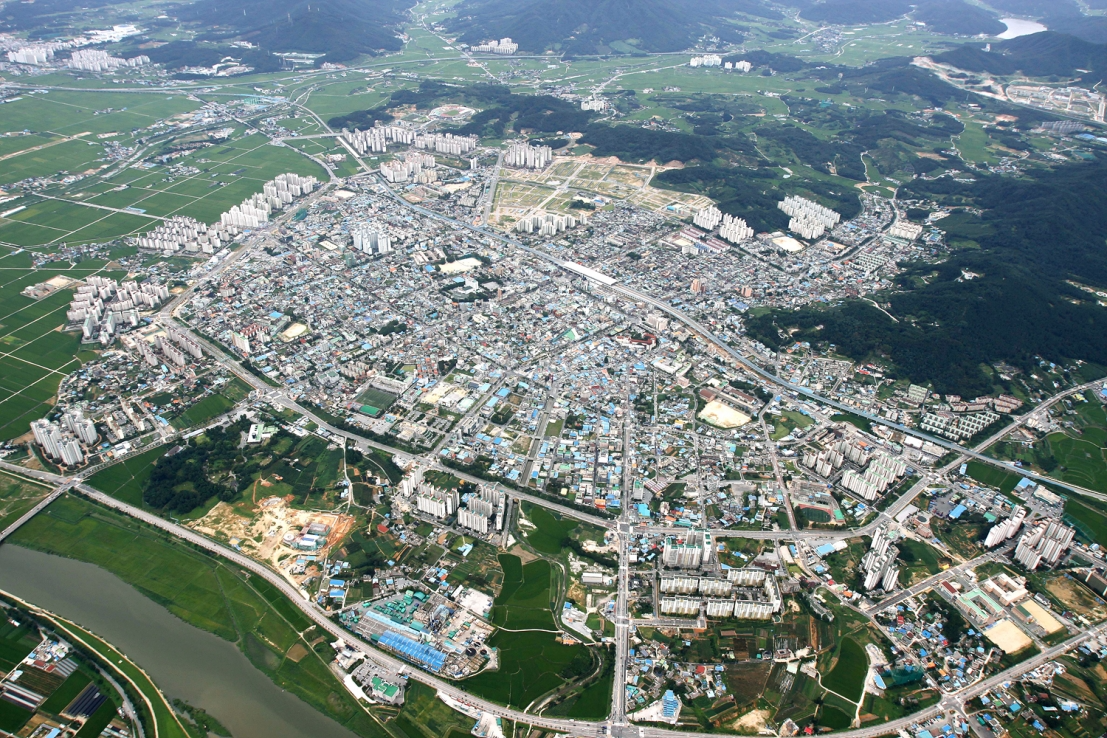 아산 내 산업단지 전경 (아산시 전경)