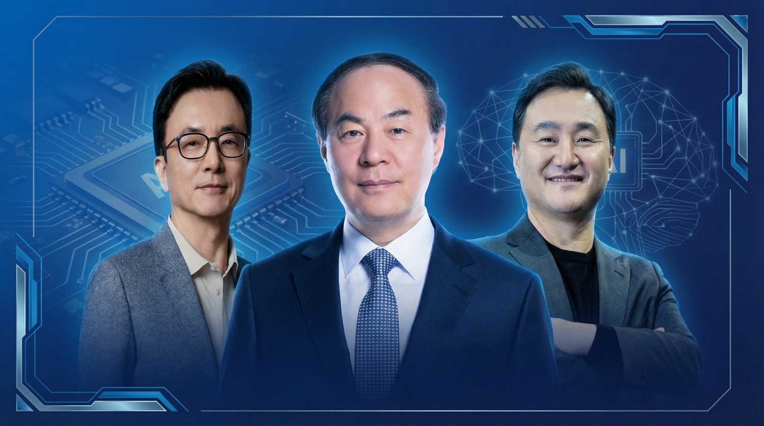 왼쪽부터 박순철 CFO, 전영현·노태문 투톱 CEO