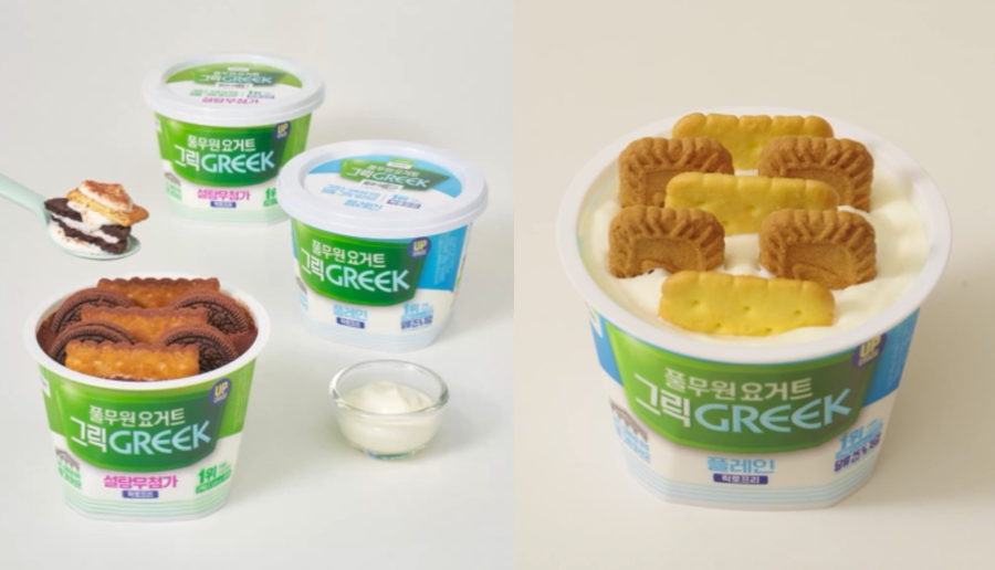 ▲SNS에서 ‘요거트 치즈케이크’의 필수재료로 떠오른 풀무원다논 ‘풀무원요거트 그릭’