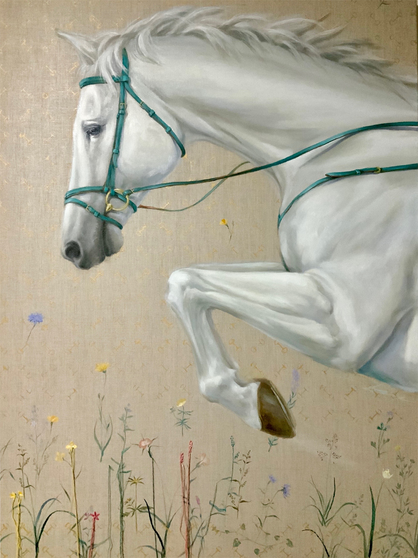 말박물관 초대전-연미진-Escape, 린넨에 복합재료, 120x92