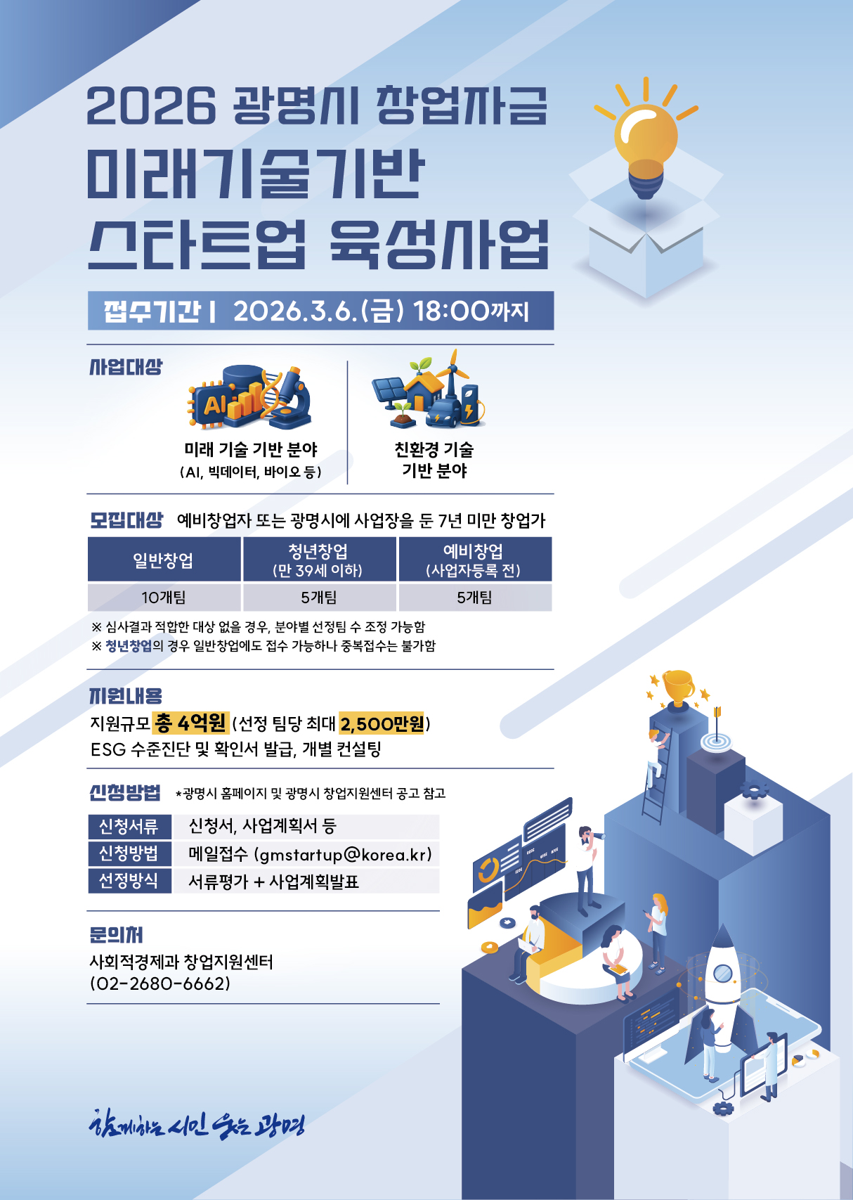 미래기술기반 스타트업 육성사업 포스터